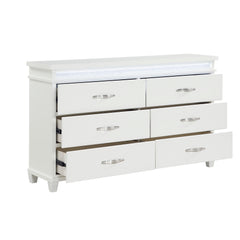 Kidman White/Gray 5-Piece Queen Bedroom Set - Ornate Home