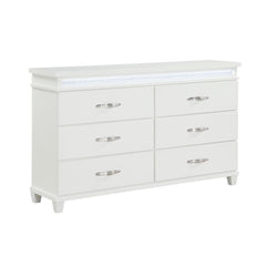 Kidman White/Gray 5-Piece Queen Bedroom Set - Ornate Home