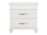 Kidman White Nightstand - Ornate Home