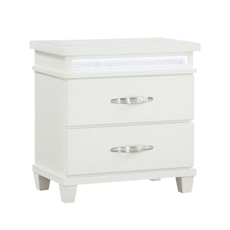Kidman White Nightstand - Ornate Home