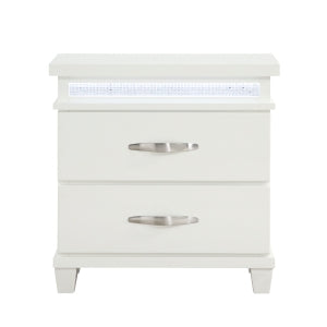 Kidman White Nightstand - Ornate Home