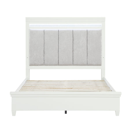 Kidman White Queen Bed - Ornate Home