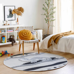 Kids Dinosaur Animal Print Nursery Outdoor Area Rug - Clearance - Ornate Home