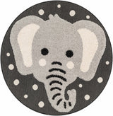 Kids Elephant Animal Print Nursery Outdoor Area Rug - Clearance - Ornate Home