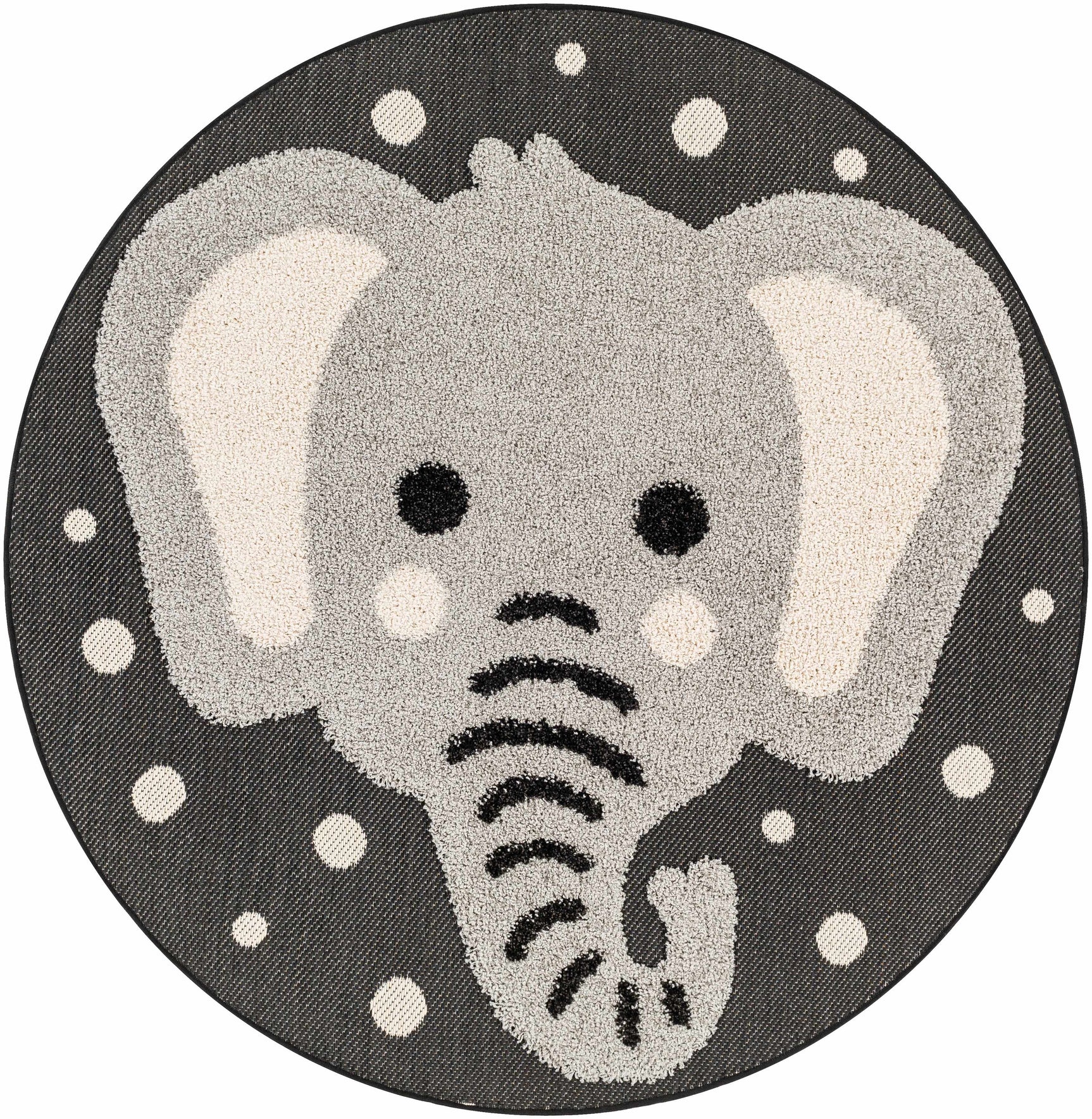 Kids Elephant Animal Print Nursery Outdoor Area Rug - Clearance - Ornate Home