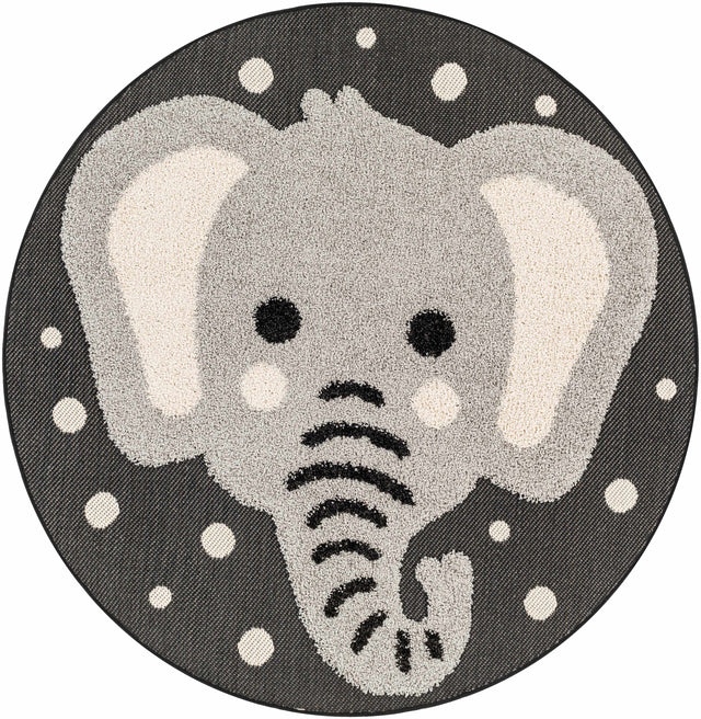 Kids Elephant Animal Print Nursery Outdoor Area Rug - Clearance - Ornate Home