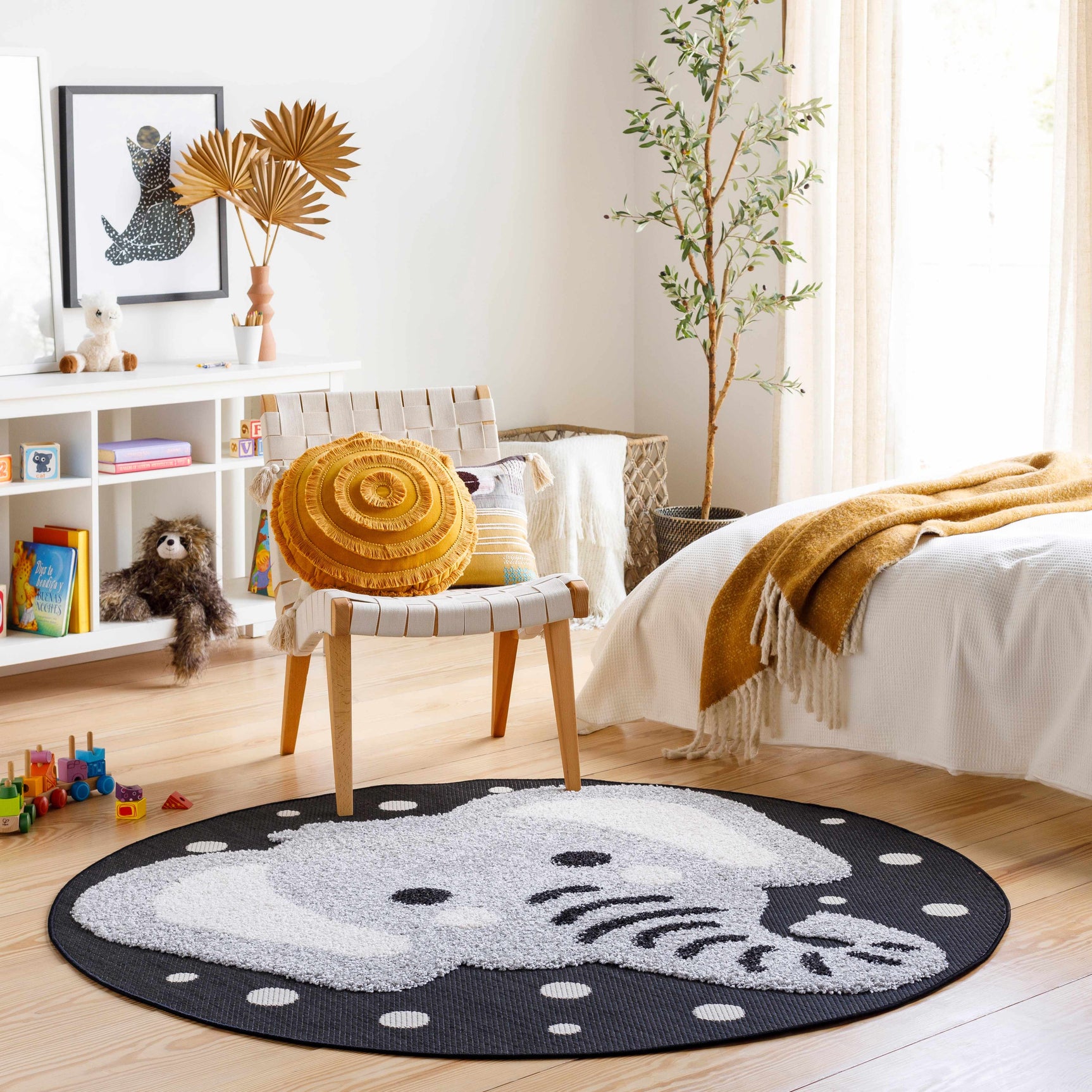 Kids Elephant Animal Print Nursery Outdoor Area Rug - Clearance - Ornate Home