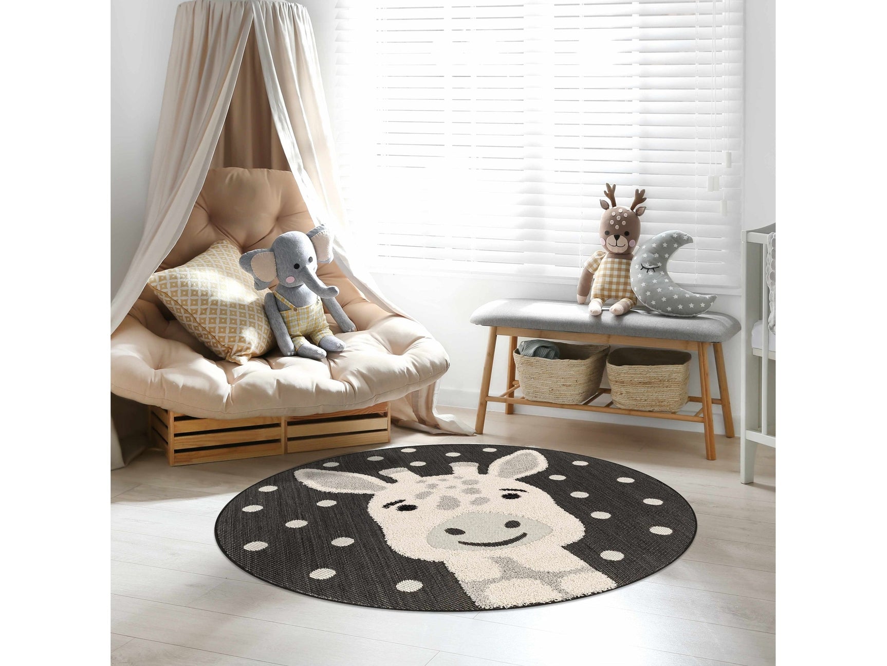 Kids Giraffe Animal Print Nursery Area Rug - Clearance - Ornate Home