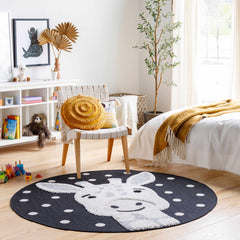 Kids Giraffe Animal Print Nursery Outdoor Area Rug - Clearance - Ornate Home