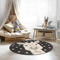 Kids Giraffe Animal Print Nursery Outdoor Area Rug - Clearance - Ornate Home
