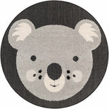 Kids Koala Animal Print Nursery Outdoor Area Rug - Clearance - Ornate Home