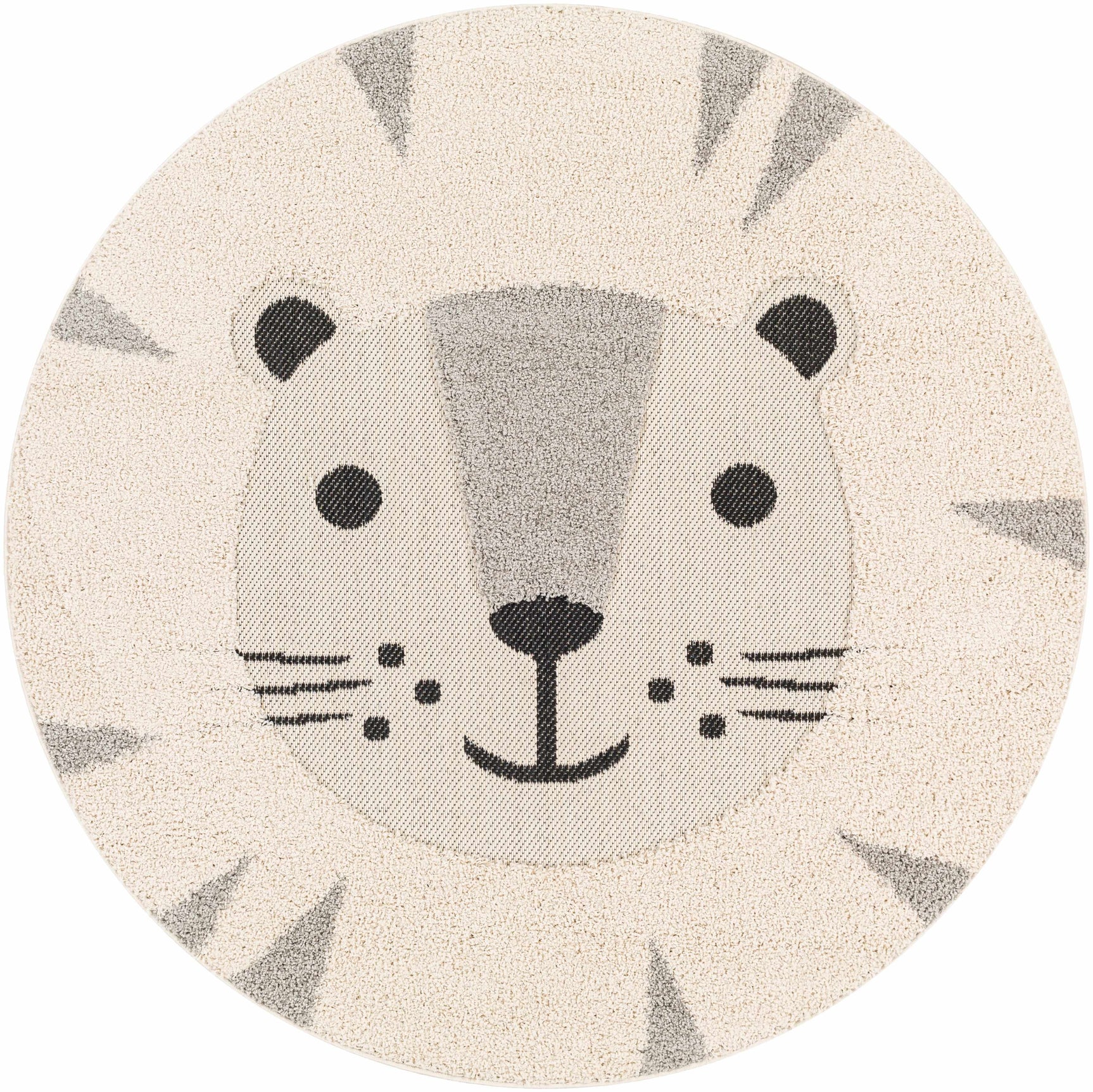 Kids Lion Animal Print Nursery Outdoor Area Rug - Clearance - Ornate Home