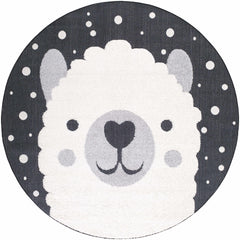 Kids Llama Animal Print Nursery Outdoor Area Rug - Clearance - Ornate Home