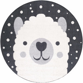 Kids Llama Animal Print Nursery Outdoor Area Rug - Clearance - Ornate Home