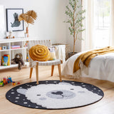 Kids Llama Animal Print Nursery Outdoor Area Rug - Clearance - Ornate Home