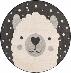 Kids Llama Animal Print Nursery Outdoor Area Rug - Clearance - Ornate Home