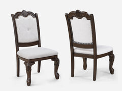 Kiera Coffee Brown 9-Piece Extendable Dining Room Set - Ornate Home