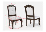 Kiera Coffee Brown 9-Piece Extendable Dining Room Set - Ornate Home