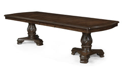 Kiera Coffee Brown 9-Piece Extendable Dining Room Set - Ornate Home