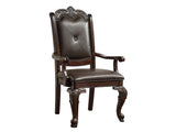 Kiera Rich Dark Brown Arm Chair (Set of 2) - Ornate Home