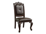 Kiera Rich Dark Brown Side Chair (Set of 2) - Ornate Home