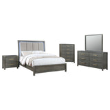 Kieran Grey 5-piece California King Bedroom Set - Ornate Home