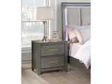 Kieran Grey Nightstand - Ornate Home