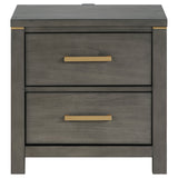 Kieran Grey Nightstand - Ornate Home