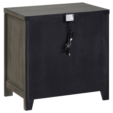 Kieran Grey Nightstand - Ornate Home