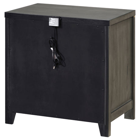Kieran Grey Nightstand - Ornate Home