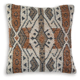 Kierenworth Sienna/Ivory/Black Pillow (Set of 4) - Ornate Home