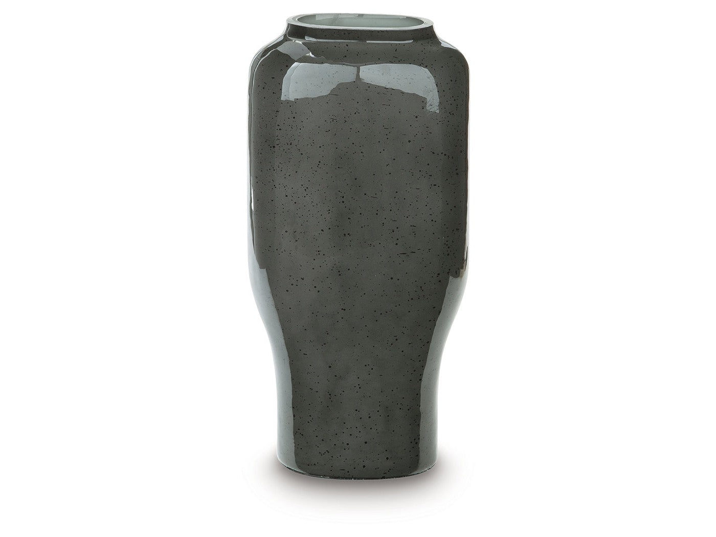 Kierlain Gray/Black Vase (12.75''H) - Ornate Home