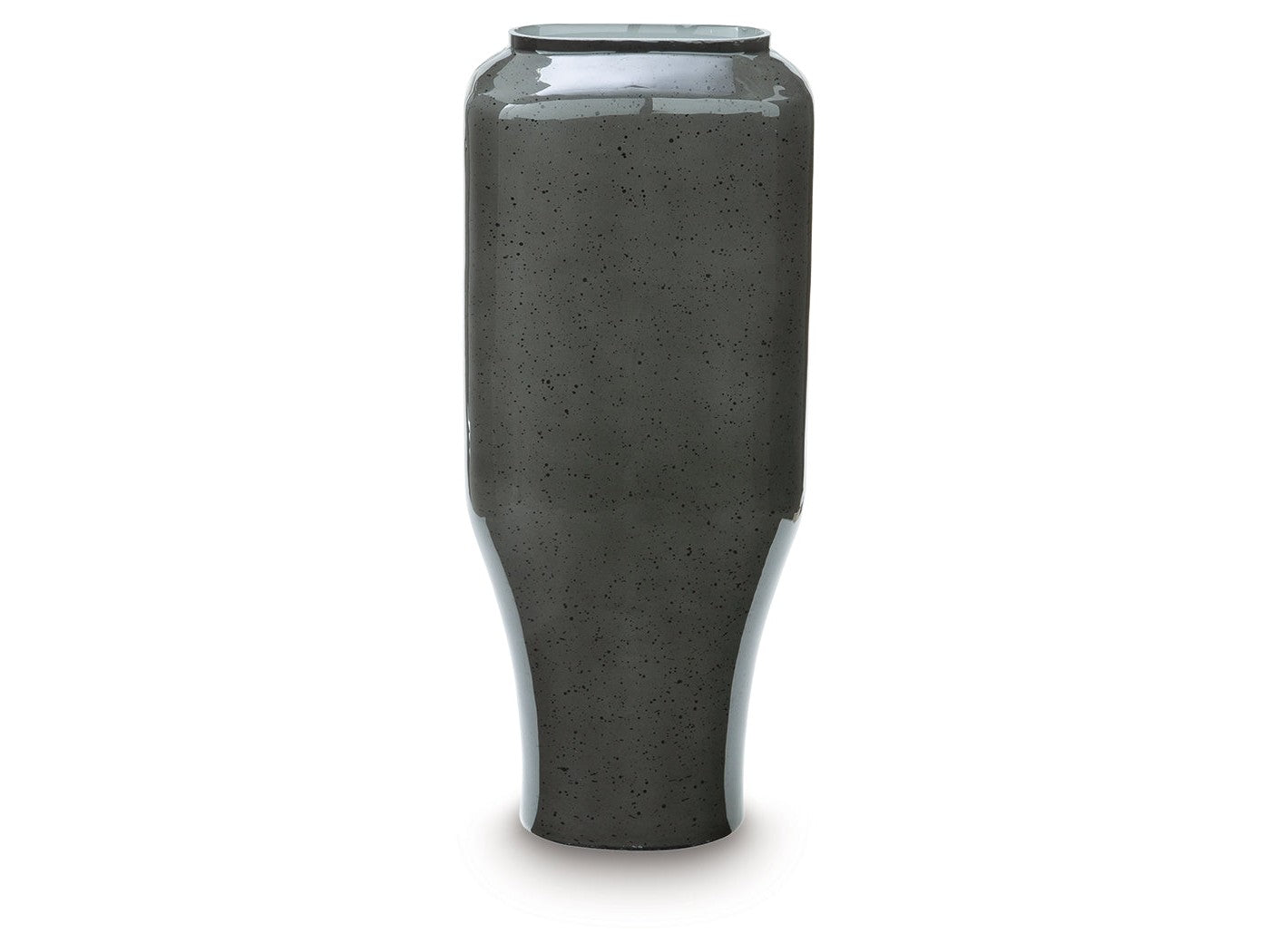 Kierlain Gray/Black Vase (15.38''H) - Ornate Home