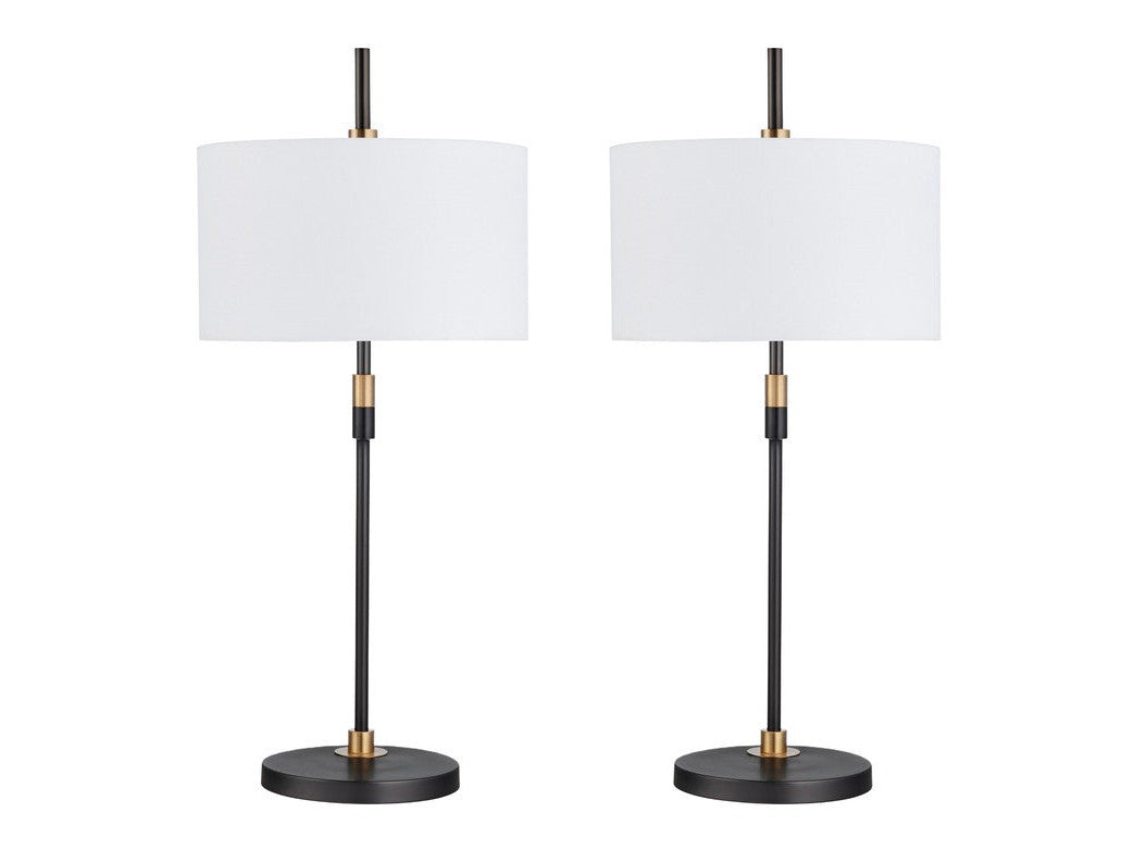 Kiernan Black Table Lamp (Set of 2) - Ornate Home