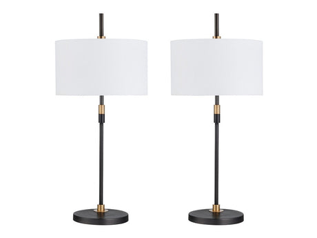 Kiernan Black Table Lamp (Set of 2) - Ornate Home