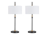 Kiernan Black Table Lamp (Set of 2) - Ornate Home