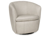 Kierreys Bone Swivel Accent Chair (Online Special Price) - Ornate Home
