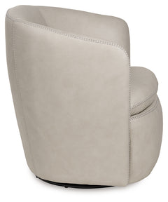 Kierreys Bone Swivel Accent Chair - Ornate Home