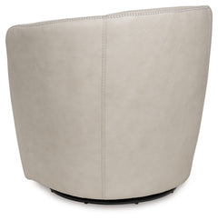 Kierreys Bone Swivel Accent Chair - Ornate Home