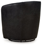Kierreys Midnight Swivel Chair (Online Special Price) - Ornate Home