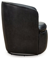 Kierreys Midnight Swivel Chair (Online Special Price) - Ornate Home