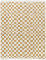 Kieu Yellow & White Checkered Area Rug - Ornate Home