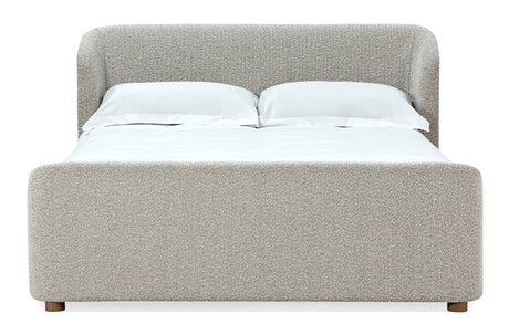 Kiki Upholstered California King Platform Bed in Cotton Ball Boucle - Ornate Home