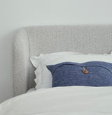 Kiki Upholstered Eastern King Platform Bed in Cotton Ball Boucle - Ornate Home