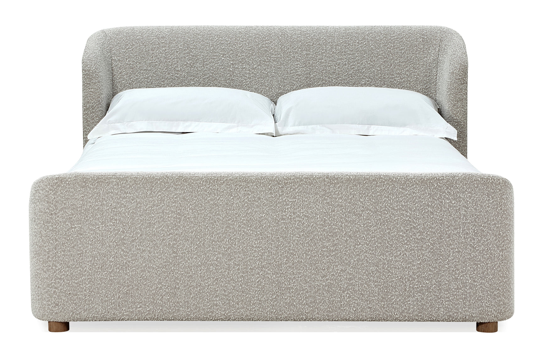 Kiki Upholstered Eastern King Platform Bed in Cotton Ball Boucle - Ornate Home