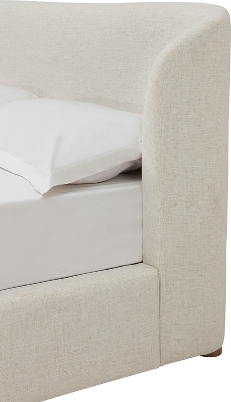 Kiki Whipped Honey Upholstered Full Bed - Ornate Home