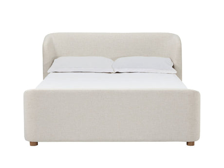 Kiki Whipped Honey Upholstered King Bed - Ornate Home