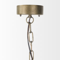 Kiley Brown Warm Wood Basket Lantern Pendant Light - Ornate Home