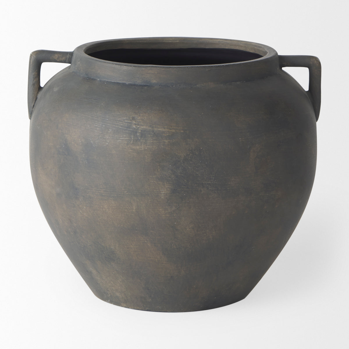Kilian Brown-Gray Short Double Ear Vase - Ornate Home