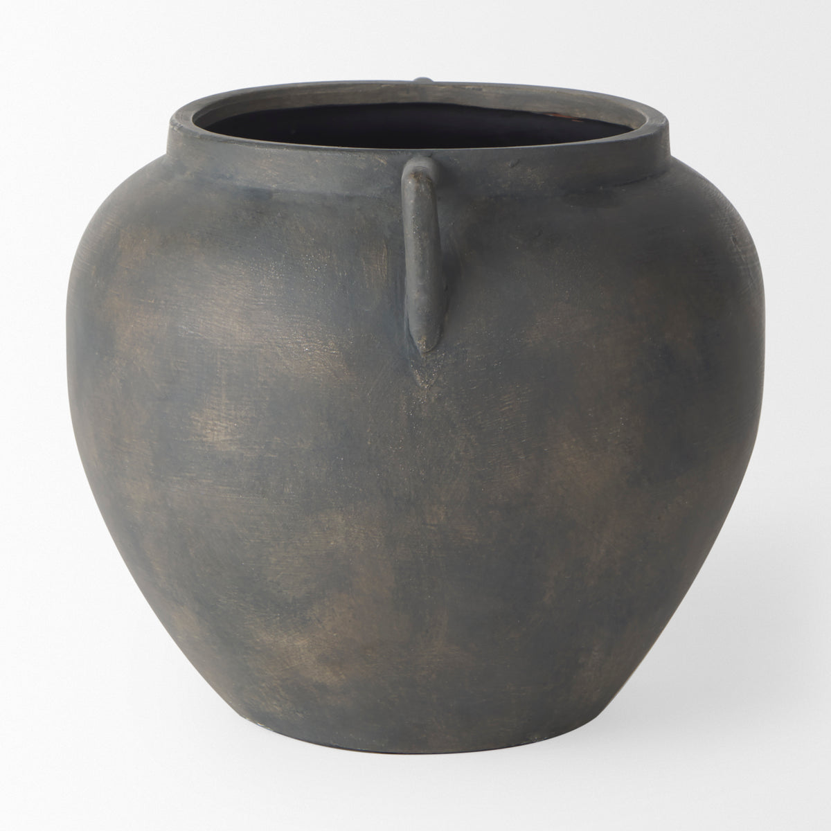 Kilian Brown-Gray Short Double Ear Vase - Ornate Home